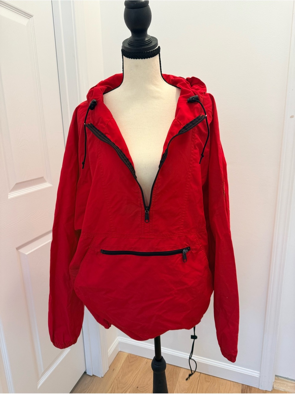 Men’s LL Bean Hooded Anorak Pullover Jacket
